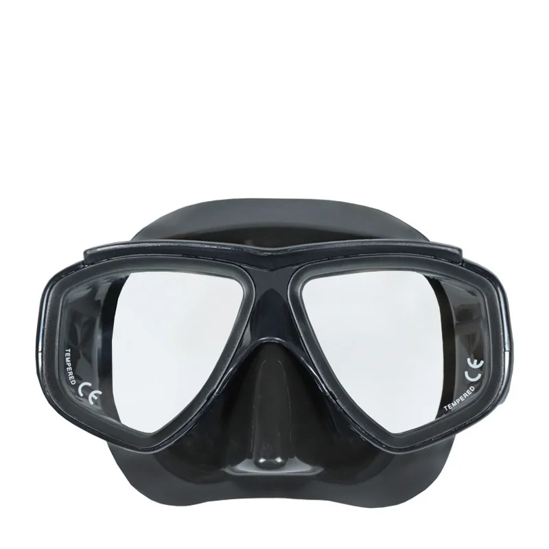 Aleefa Unisex Goggle Pc Silicone Tempered Glass Lens Swim Mask 64302