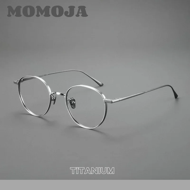 Momoja Women's Full Rim Oval Round Titanium Eyeglasses 721835