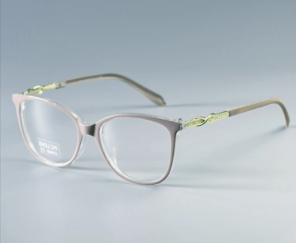 CCspace Unisex Full Rim Square  Titanium Eyeglasses 45705 Full Rim CCspace