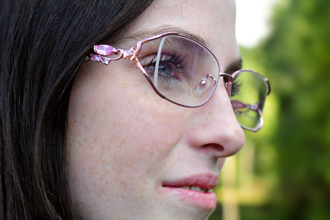 FuzWeb Women's Full Rim Rectangle Bayonetta Alloy Acetate Eyeglasses 75045