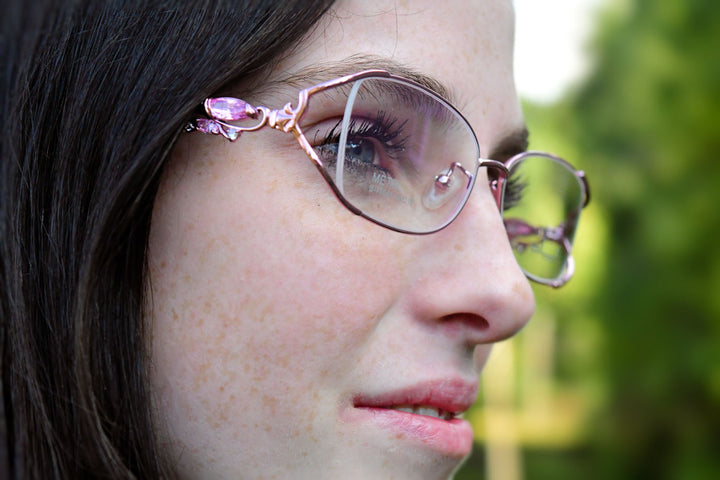 FuzWeb Women's Full Rim Rectangle Bayonetta Alloy Acetate Eyeglasses 75045