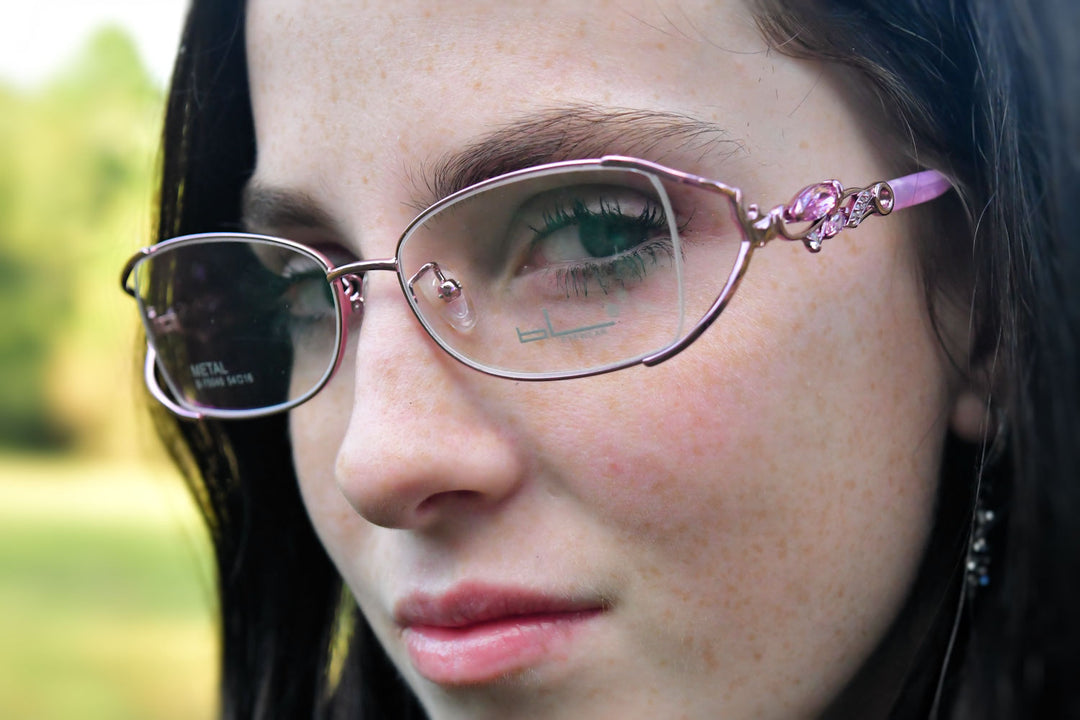 FuzWeb Women's Full Rim Rectangle Bayonetta Alloy Acetate Eyeglasses 75045