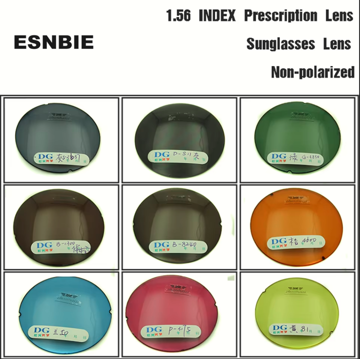 Esnbie 1.56 Single Vision Non Polarized Tinted Lenses Lenses Esnbie Lenses