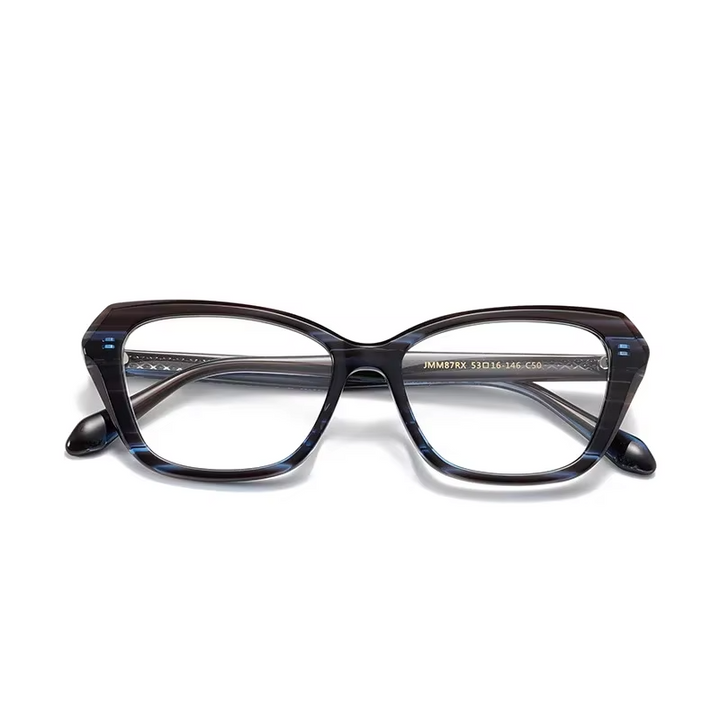 Aror Unisex Full Rim Square Cat Eye Acetate Eyeglasses 199871