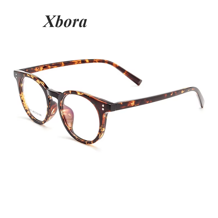 Xbora Women's Full Rim Round Acetate Eyeglasses 21160