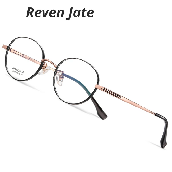 Reven Jate Women's Full Rim Oval Titanium Eyeglasses 631101