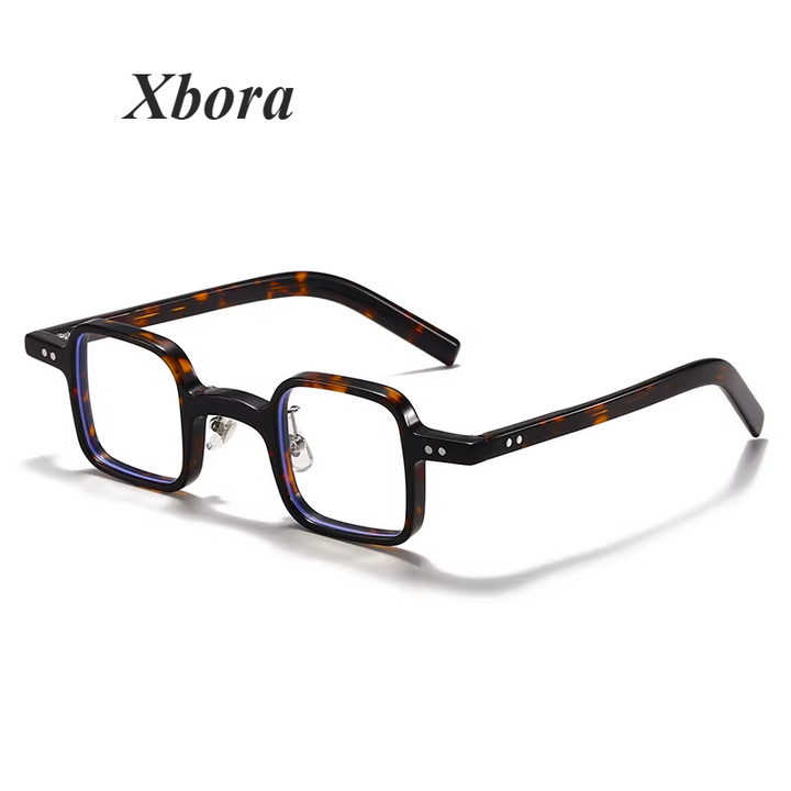 Xbora Unisex Full Rim Square Acetate Eyeglasses 63503