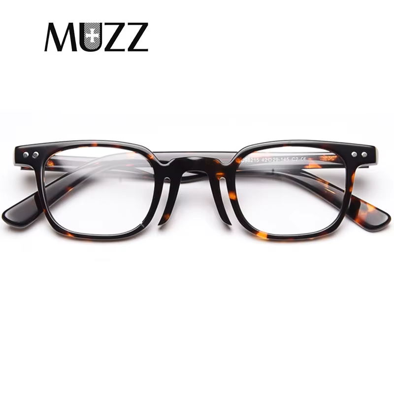 Muzz Men's Full Rim Square Acetate Eyeglasses 98215