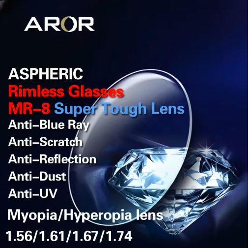 Aror Single Vision MR Series Clear Lenses Lenses Aror Lenses 1.61 MR-7