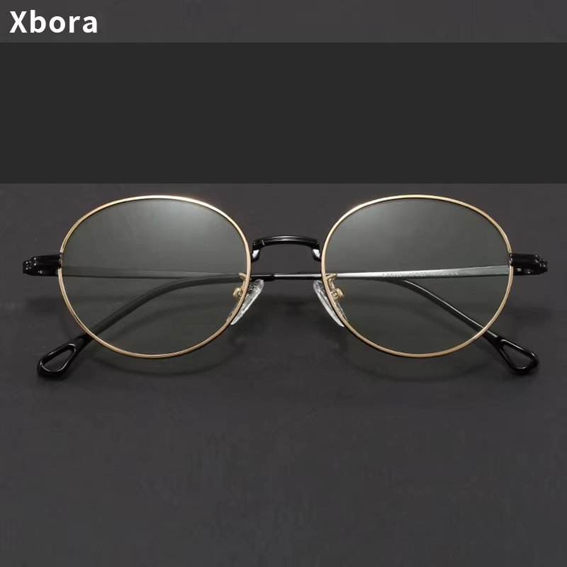 Xbora Unisex Full Rim Round Alloy Eyeglasses 83034
