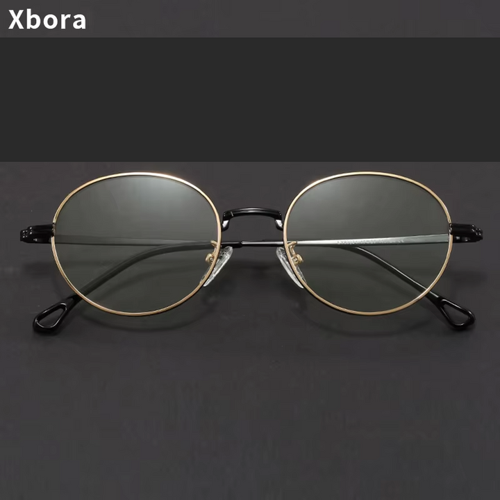 Xbora Unisex Full Rim Round Alloy Eyeglasses 83034