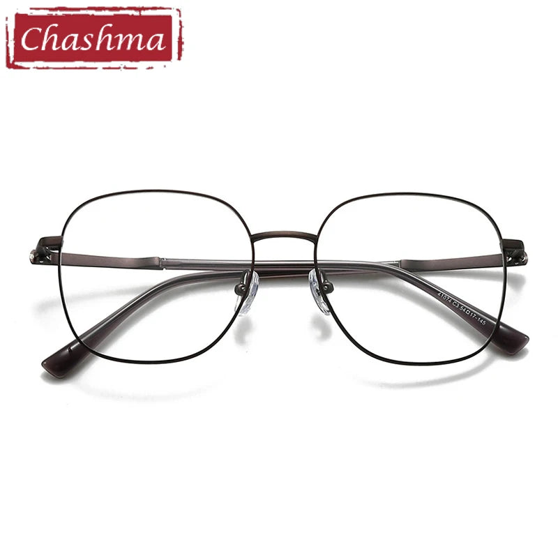 Chashma Ottica Unisex Full Rim Square Alloy Eyeglasses 441074