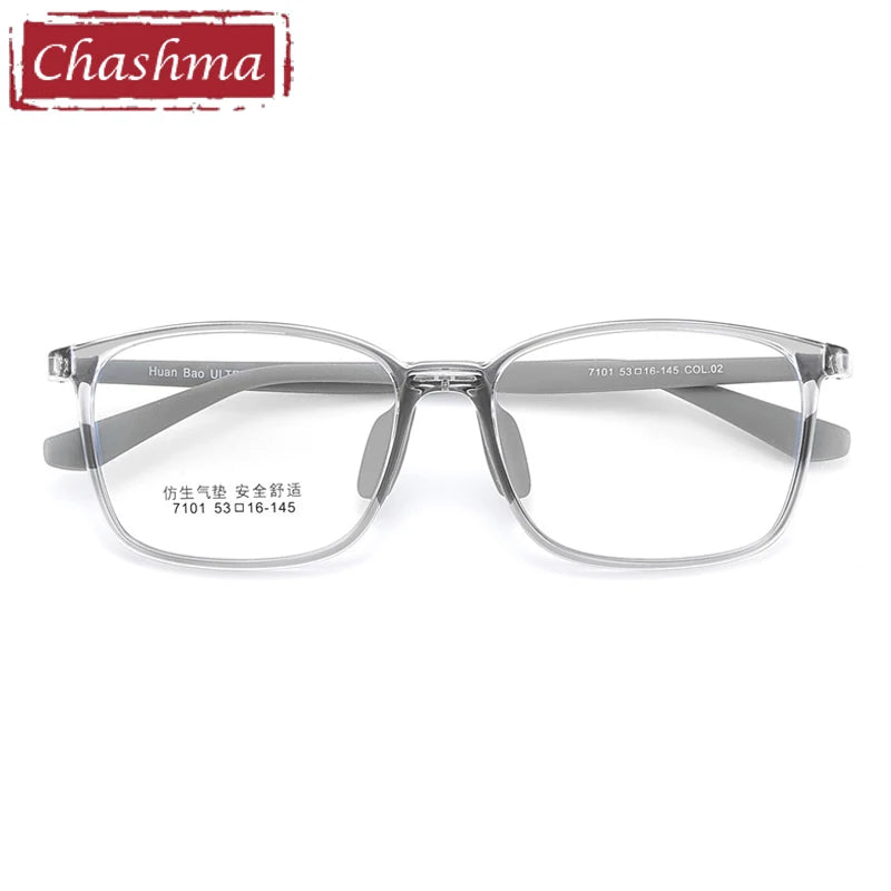 Chashma Ottica Unisex Youth's Full Rim Square Tr 90 Titanium Eyeglasses 407101