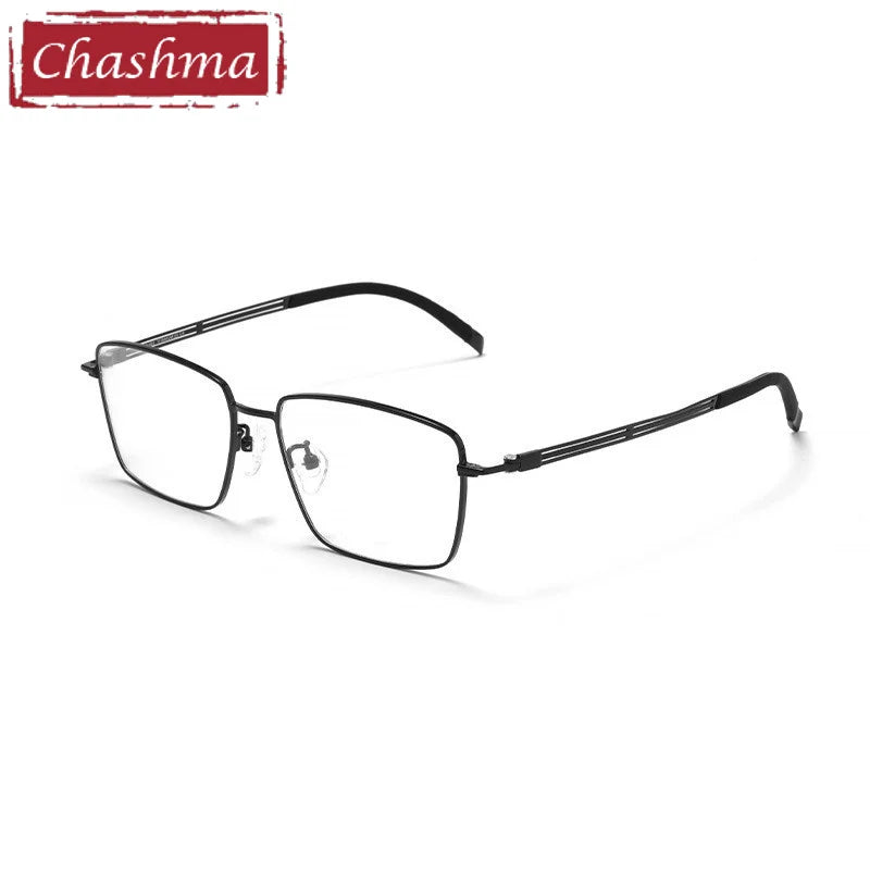Chashma Men's Full Rim Polygon Square Titanium Eyeglasses 70013