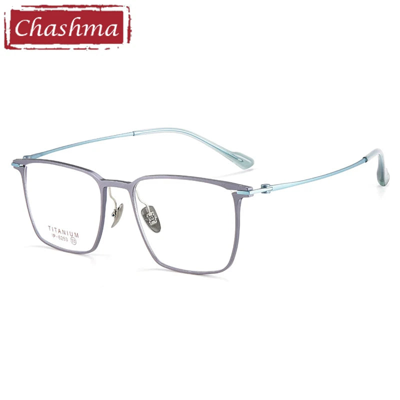 Chashma Ottica Men's Full Rim Square Titanium Eyeglasses 406253