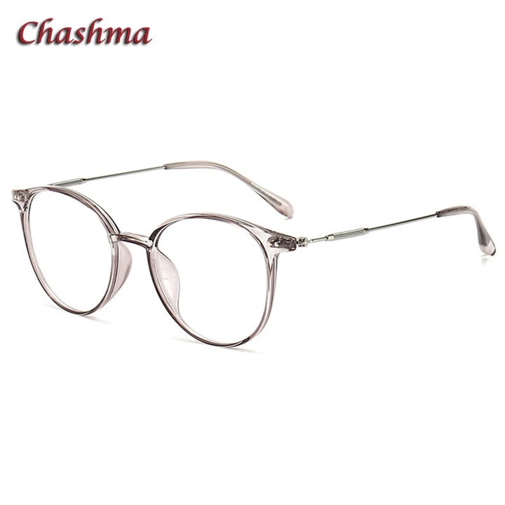 Chashma Ochki Women's Full Rim Round Tr 90 Titanium Eyeglasses 390045