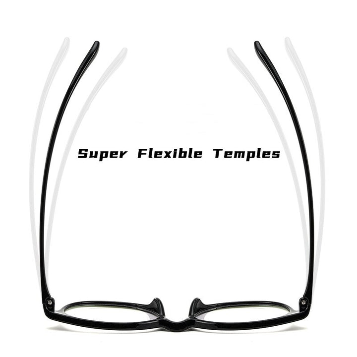 Yimaruili Unisex Full Rim Square Round Tr 90 Eyeglasses 0692006 Full Rim Yimaruili Eyeglasses