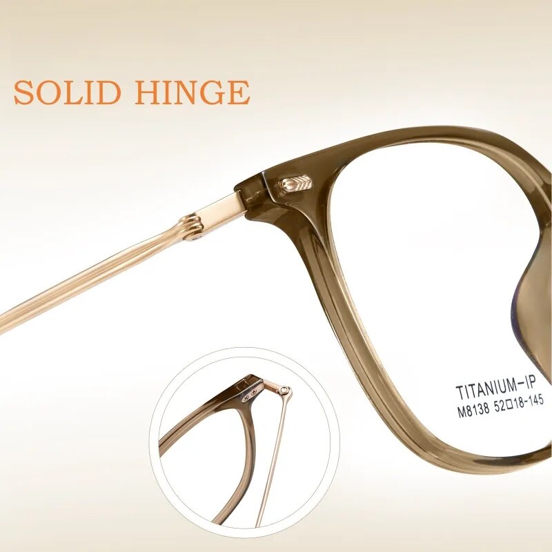 Yimaruili Unisex Full Rim Square Tr 90 Titanium Eyeglasses M8138 Full Rim Yimaruili Eyeglasses