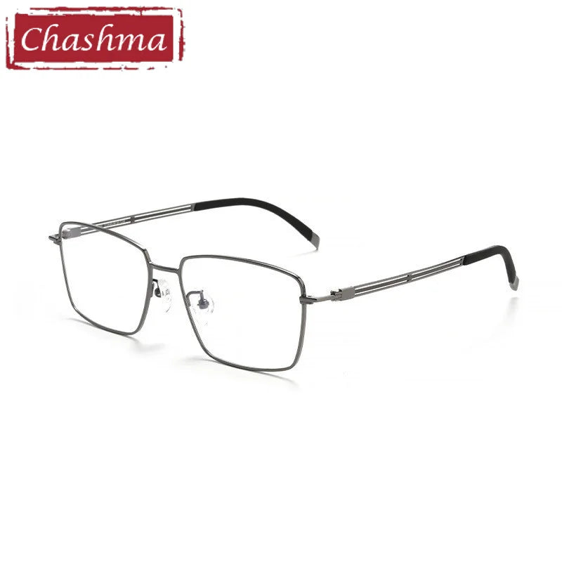Chashma Men's Full Rim Polygon Square Titanium Eyeglasses 70013