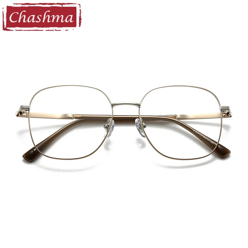 Chashma Ottica Unisex Full Rim Square Alloy Eyeglasses 441074