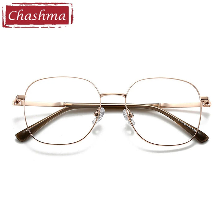Chashma Ottica Unisex Full Rim Square Alloy Eyeglasses 441074