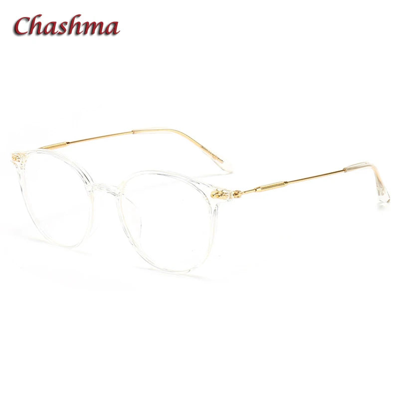 Chashma Ochki Women's Full Rim Round Tr 90 Titanium Eyeglasses 390045