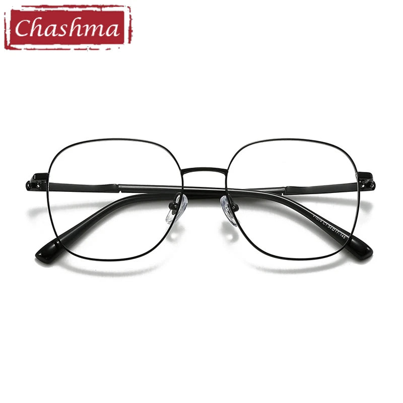 Chashma Ottica Unisex Full Rim Square Alloy Eyeglasses 441074