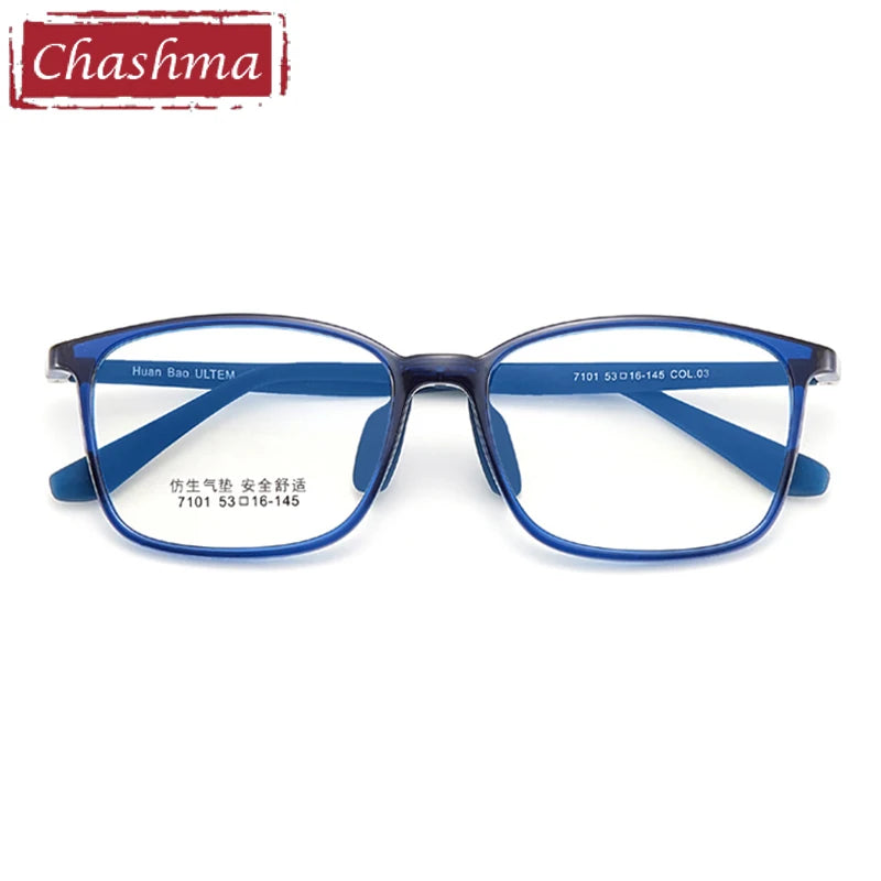 Chashma Ottica Unisex Youth's Full Rim Square Tr 90 Titanium Eyeglasses 407101