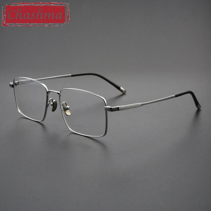 Chashma Men's Full Rim Polygon Square Titanium Eyeglasses 582802
