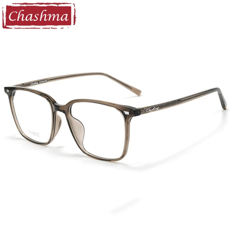 Chashma Ottical Unisex Full Rim Square Tr 90 Titanium Eyeglasses 401038