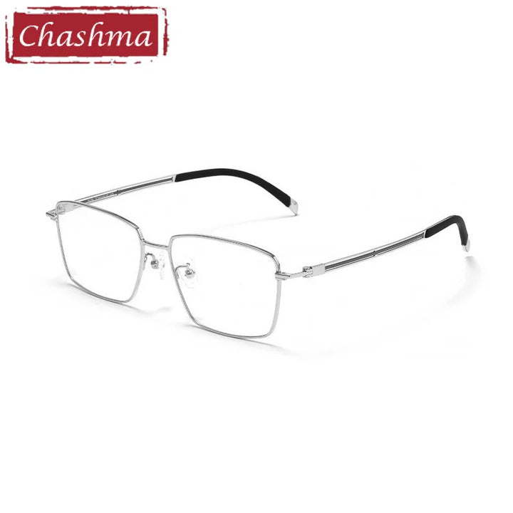 Chashma Men's Full Rim Polygon Square Titanium Eyeglasses 70013