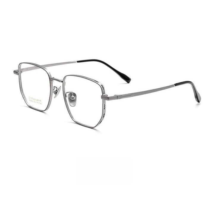 Yimaruili Unisex Full Rim Small Square Titanium Eyeglasses K5088 Full Rim Yimaruili Eyeglasses   