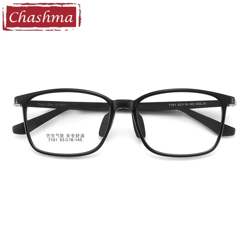 Chashma Ottica Unisex Youth's Full Rim Square Tr 90 Titanium Eyeglasses 407101
