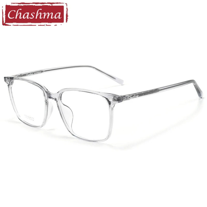 Chashma Ottical Unisex Full Rim Square Tr 90 Titanium Eyeglasses 401038