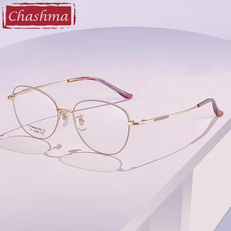 Chashma  Unisex Full Rim Oval Square Titanium Eyeglasses 406289