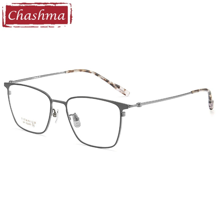 Chashma Ottica Men's Full Rim Big Square Titanium Eyeglasses 406249