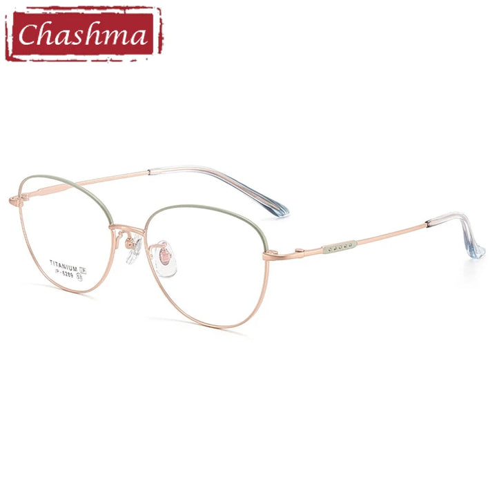 Chashma  Unisex Full Rim Oval Square Titanium Eyeglasses 406289