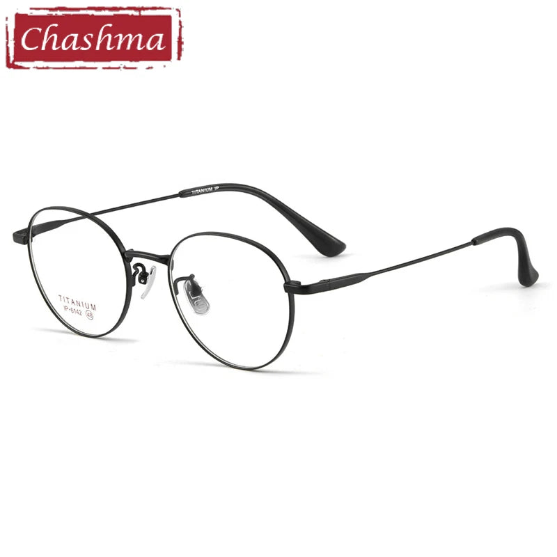 Chashma Ottica Women's Full Rim Oval Round Titanium Eyeglasses 406142
