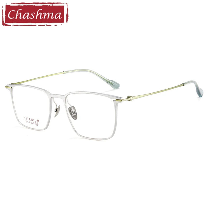 Chashma Ottica Men's Full Rim Square Titanium Eyeglasses 406253