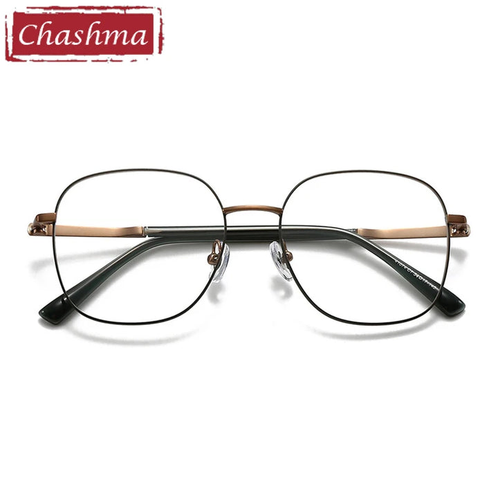 Chashma Ottica Unisex Full Rim Square Alloy Eyeglasses 441074
