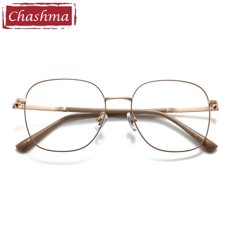 Chashma Ottica Unisex Full Rim Square Alloy Eyeglasses 441074