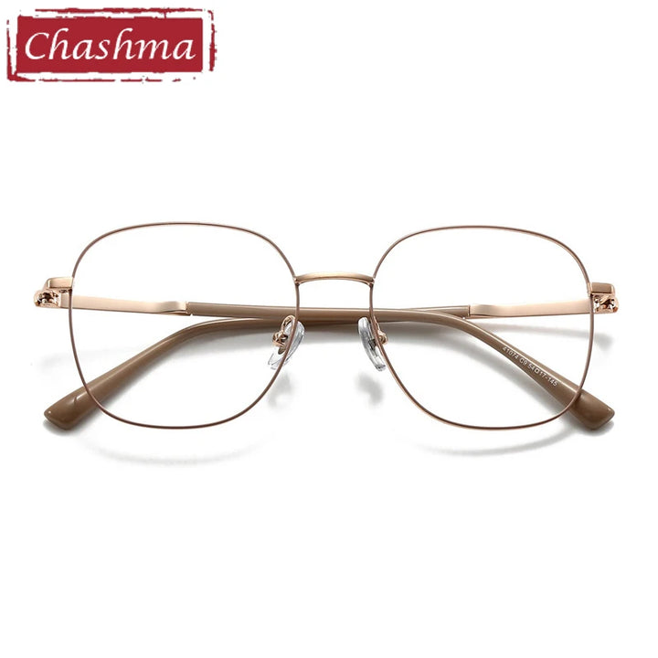 Chashma Ottica Unisex Full Rim Square Alloy Eyeglasses 441074