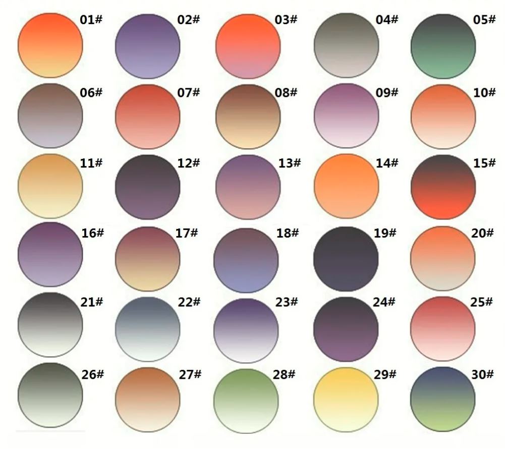 Aimee Single Vision MR Series Tinted Lenses Lenses Aimee Lenses 1.56 Page B
