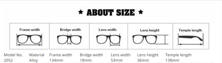 Women's Half Rim Eyeglasses Alloy Frame 2052 Semi Rim Bclear