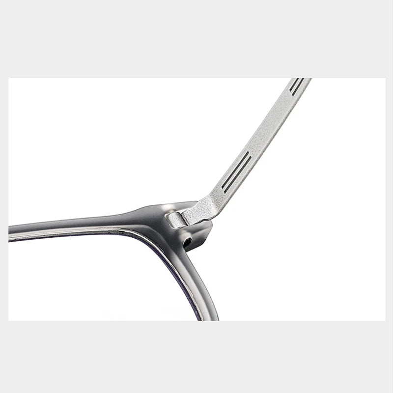 Kocolior Men's Full Rim Large Square Tr 90 Titanium Alloy Eyeglasses 8906 Full Rim Kocolior