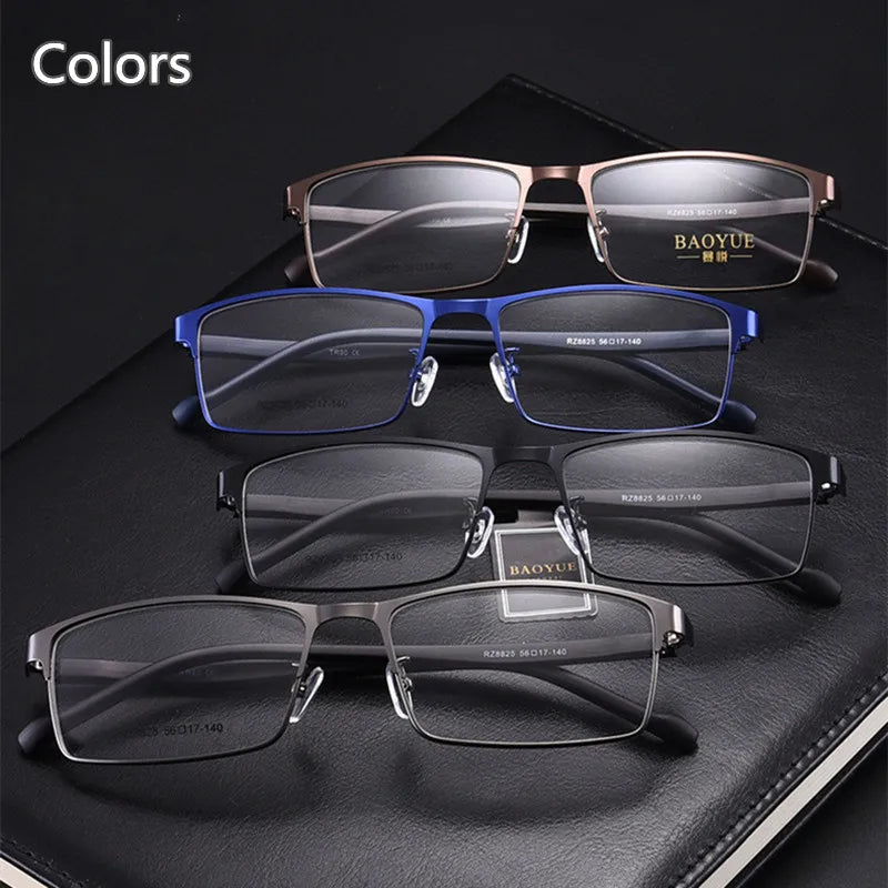 Kocolior Unisex Full Rim Square Alloy Hyperopic Reading Glasses 8825 Reading Glasses Kocolior
