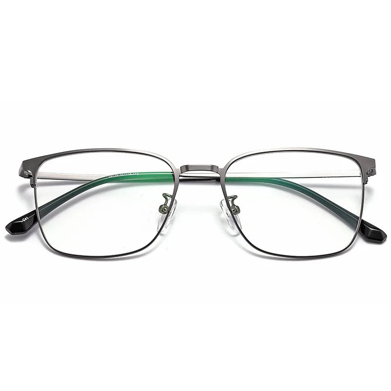 Kocolior Unisex Full Rim Rectangle Alloy Eyeglasses 39139 Full Rim Kocolior