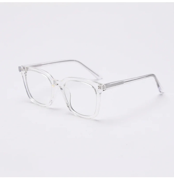 CCspace Unisex Full Rim Square Tr 90 Titanium Frame Eyeglasses 49863 Full Rim CCspace