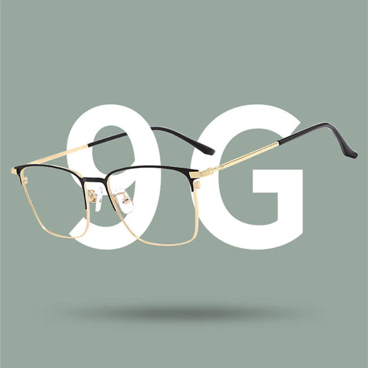 Kocolior Unisex Full Rim Square Alloy Eyeglasses 39147 Full Rim Kocolior