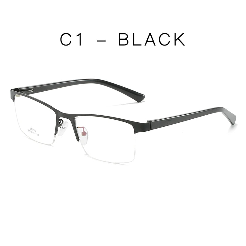 Hotochki Women's Semi Rim Square Alloy Eyeglasses 980104